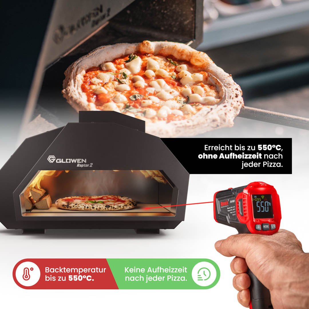Glowen Raptor 2 Multi-Fuel Pizza Oven - Glowen
