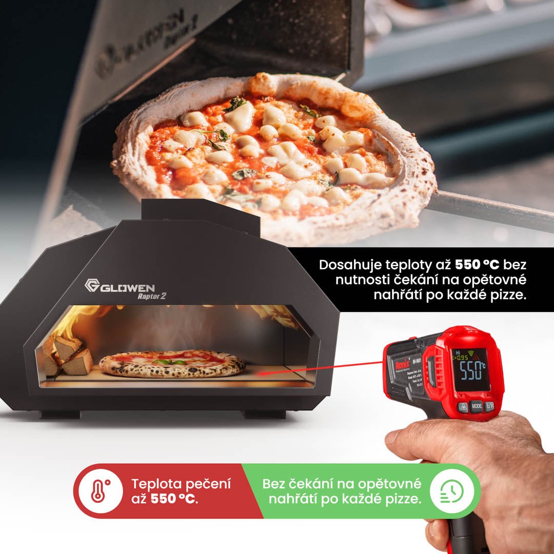 Glowen Raptor 2 Multi-Fuel Pizza Oven - Glowen