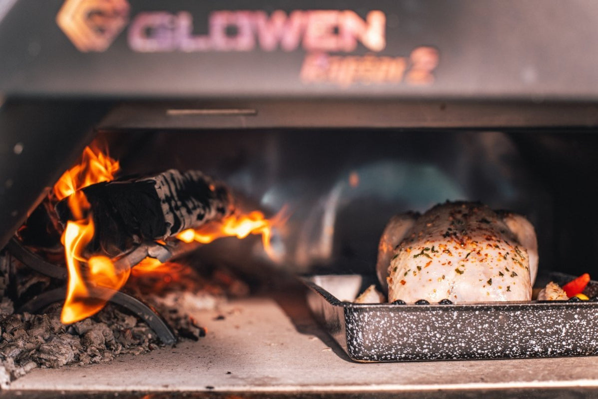 Glowen Raptor 2 MultiFuel Pizza Oven Gas Burner Bundle