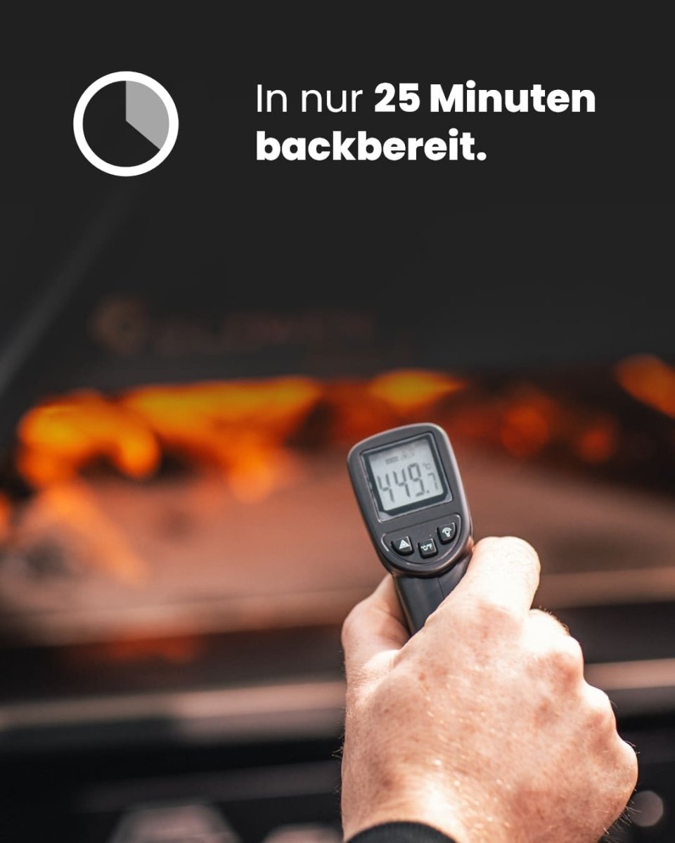 Glowen Raptor Black Multi-Fuel Pizza Oven - Glowen