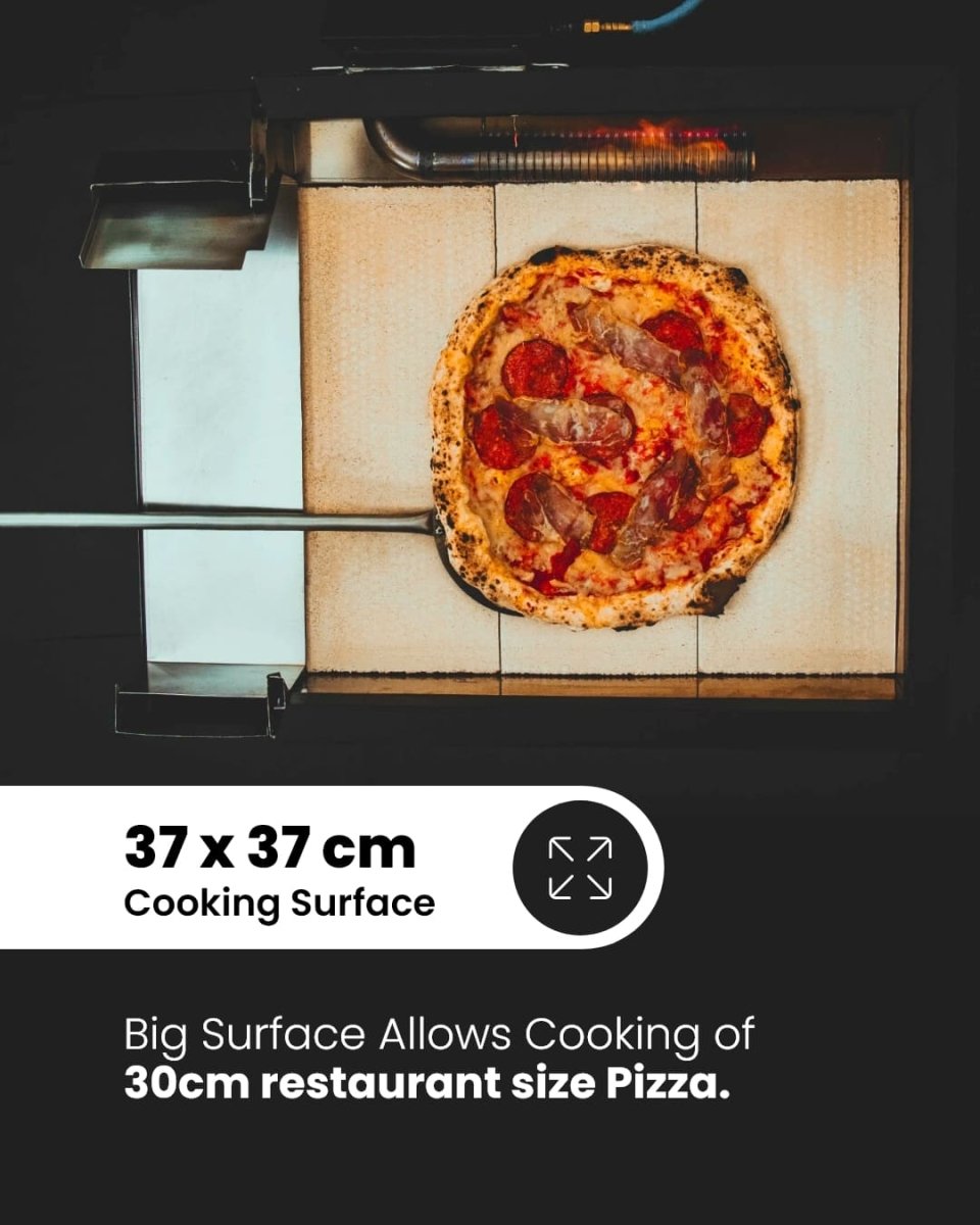 Glowen Raptor Black Multi-Fuel Pizza Oven - Glowen