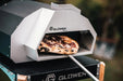 Glowen Raptor Black & Silver Multi - Fuel Pizza Oven - Gas Burner Bundle - Glowen