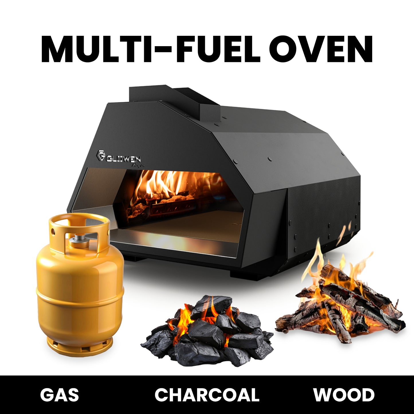 Glowen Raptor Black Multi-Fuel Pizza Oven