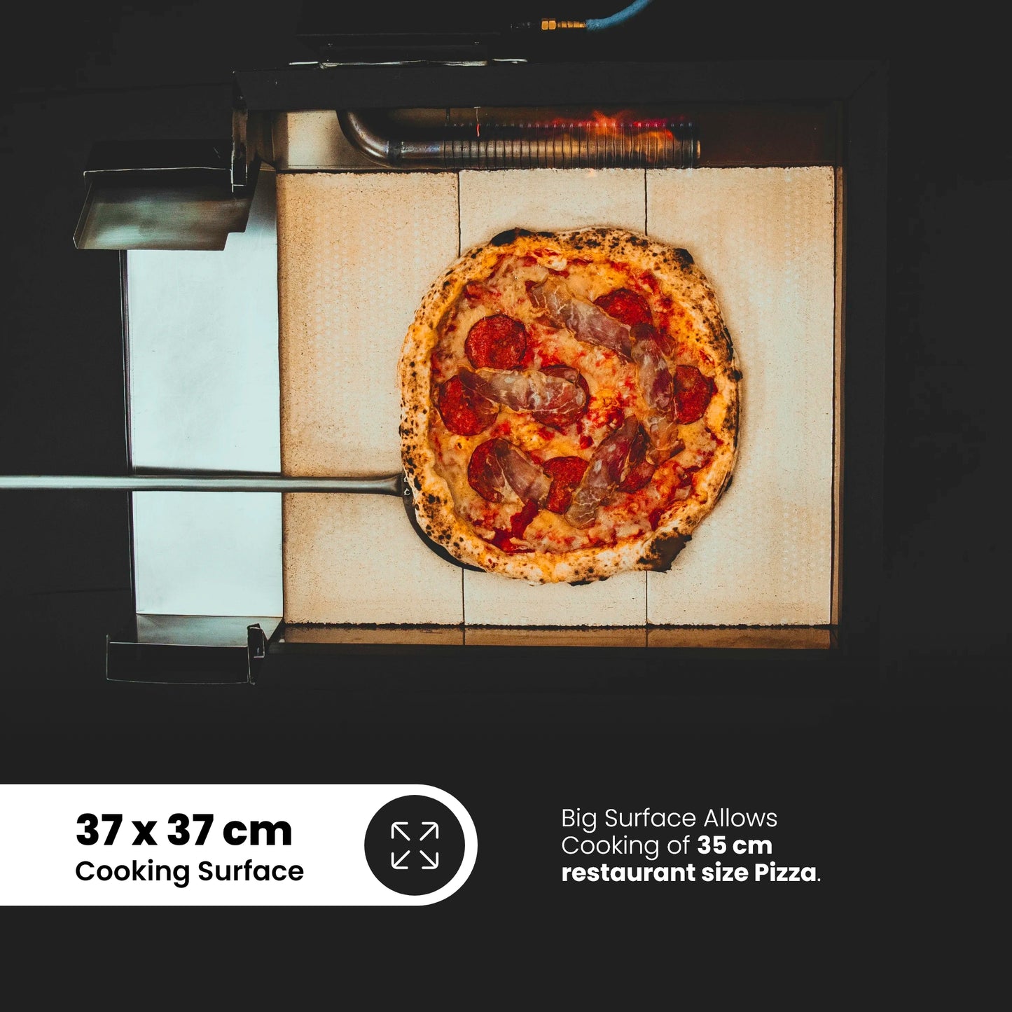 Glowen Raptor Black Multi-Fuel Pizza Oven