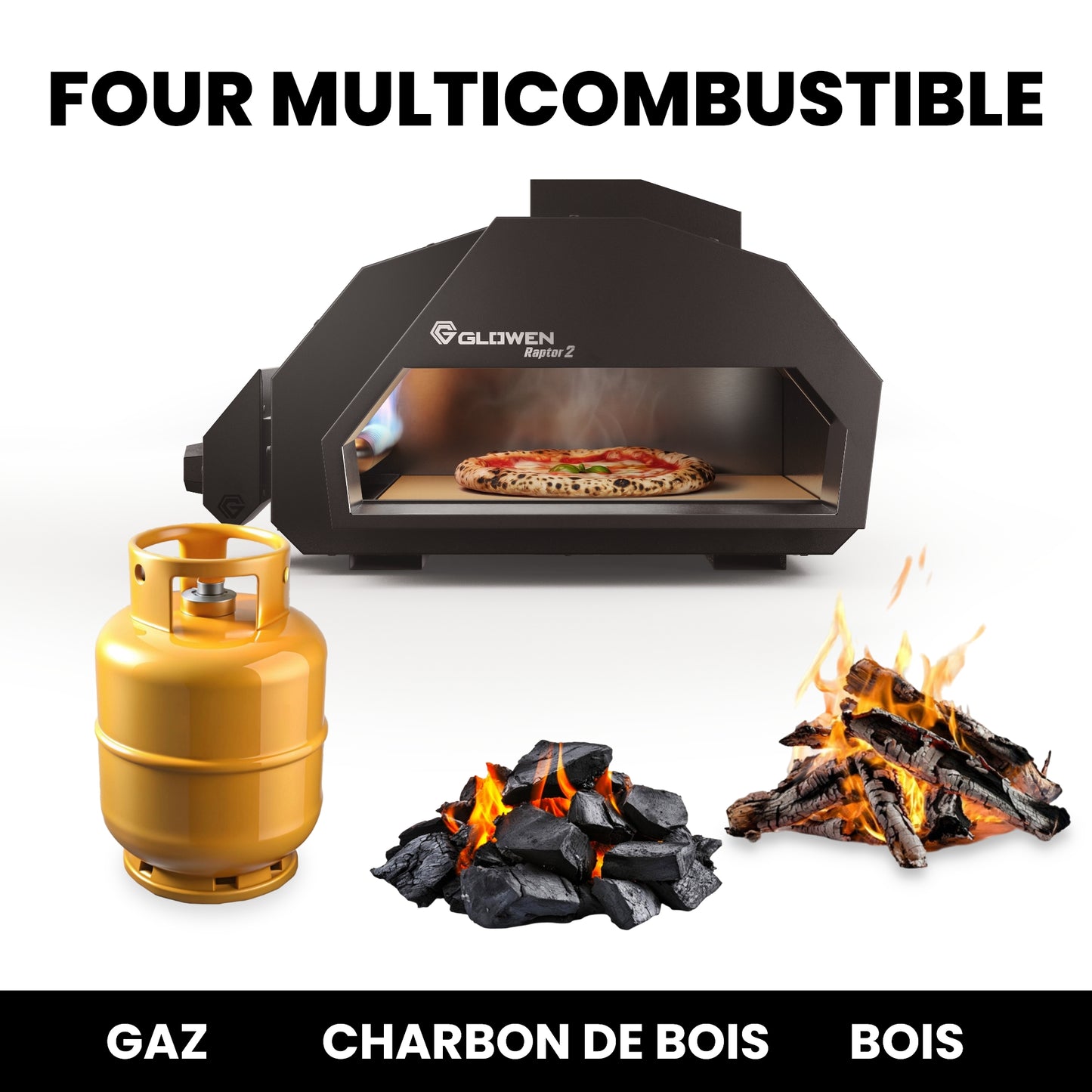 Glowen Raptor 2 Multi-Fuel Pizza Oven - Glowen