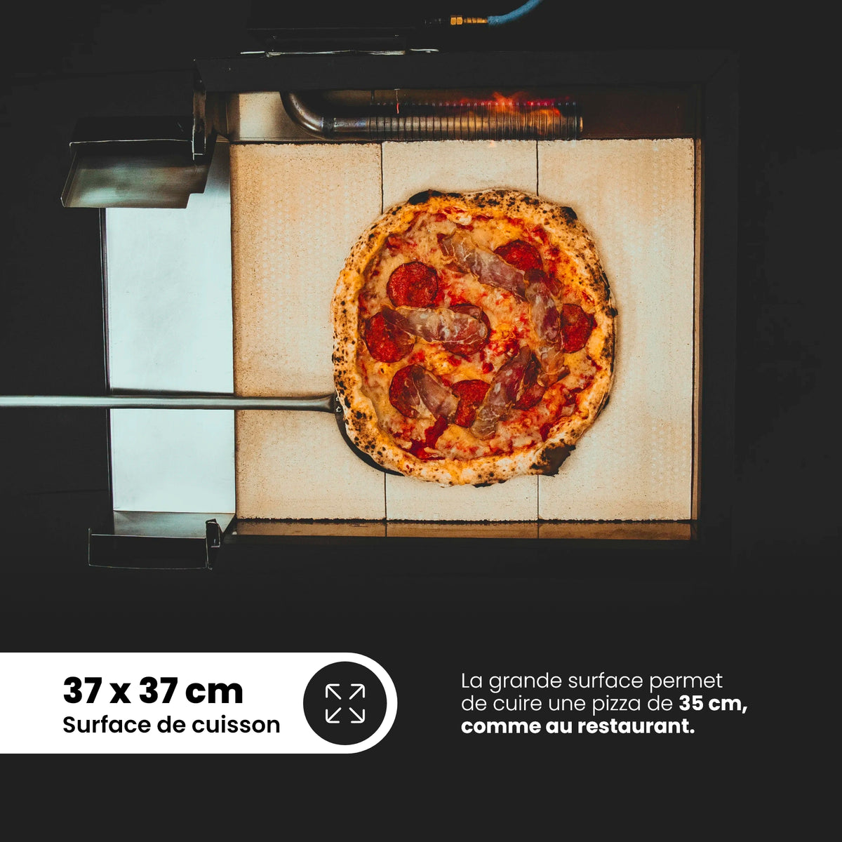 Four à pizza Glowen Raptor Black multi-combustible