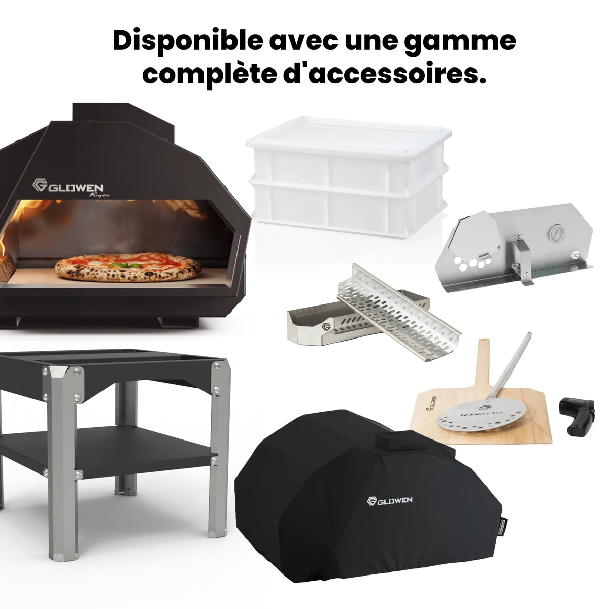Four à pizza Glowen Raptor Black multi-combustible