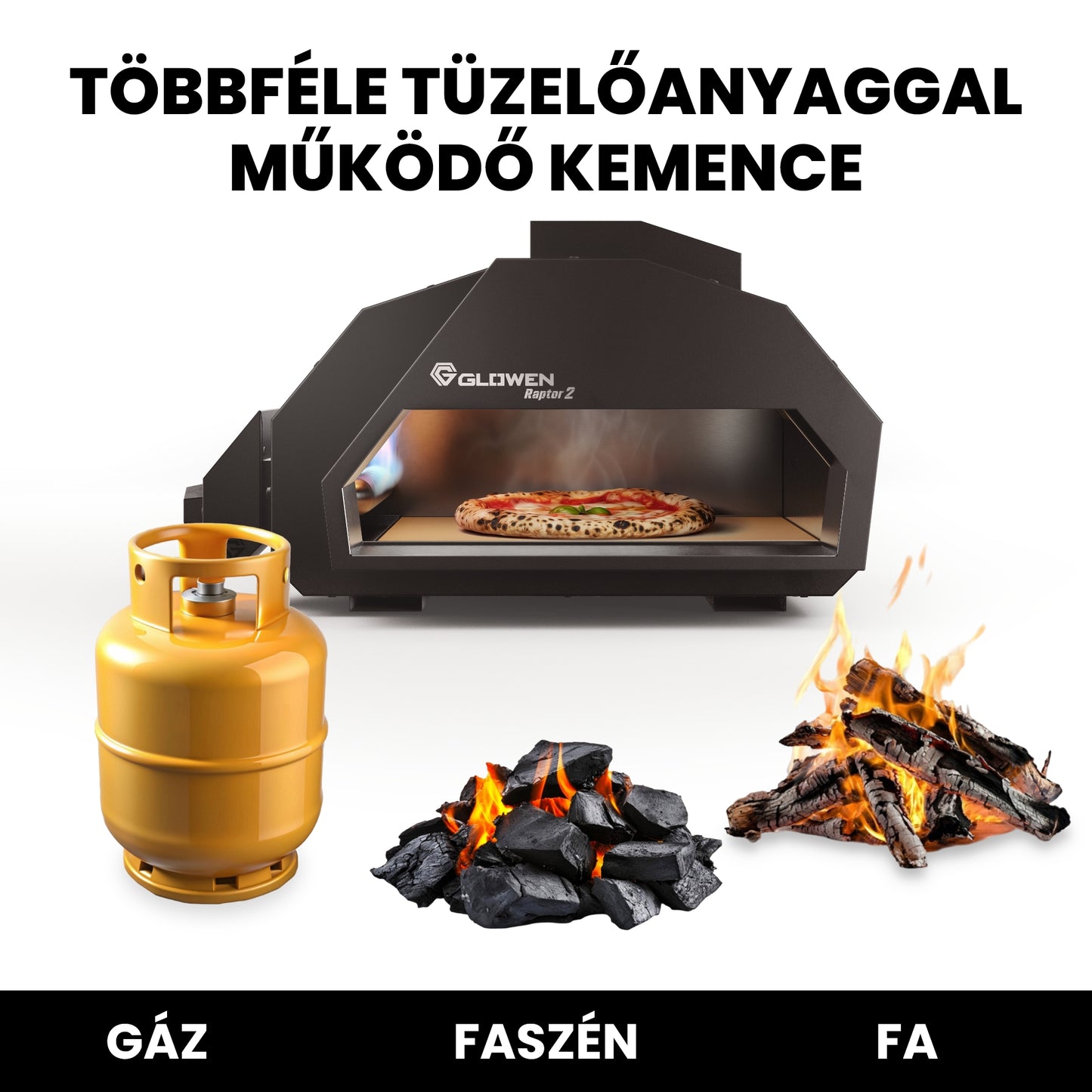 Glowen Raptor 2 Multi-Fuel Pizza Oven - Glowen