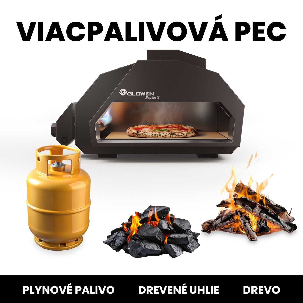 Glowen Raptor 2 Multi-Fuel Pizza Oven - Glowen